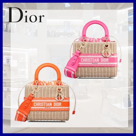 lady dior straw|dior leather handbags.